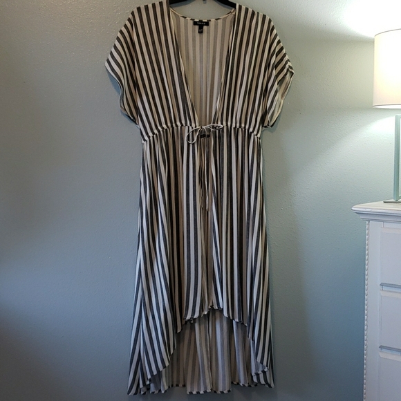 torrid Jackets & Blazers - Torrid, blue/white stripe, pullover. NWOT